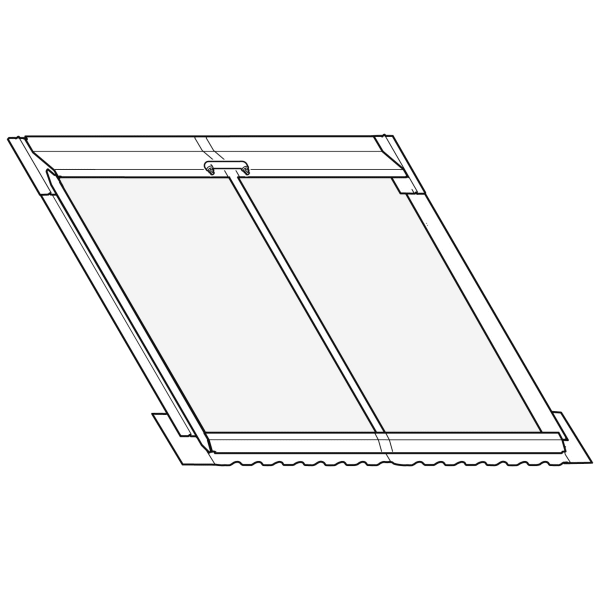 Basis-Zubehör-Set Ausf. 2X1Z-IV-Z WTS-F1 Indach vertikal 2er-Feld Ziegel - 48011100092 von Weishaupt