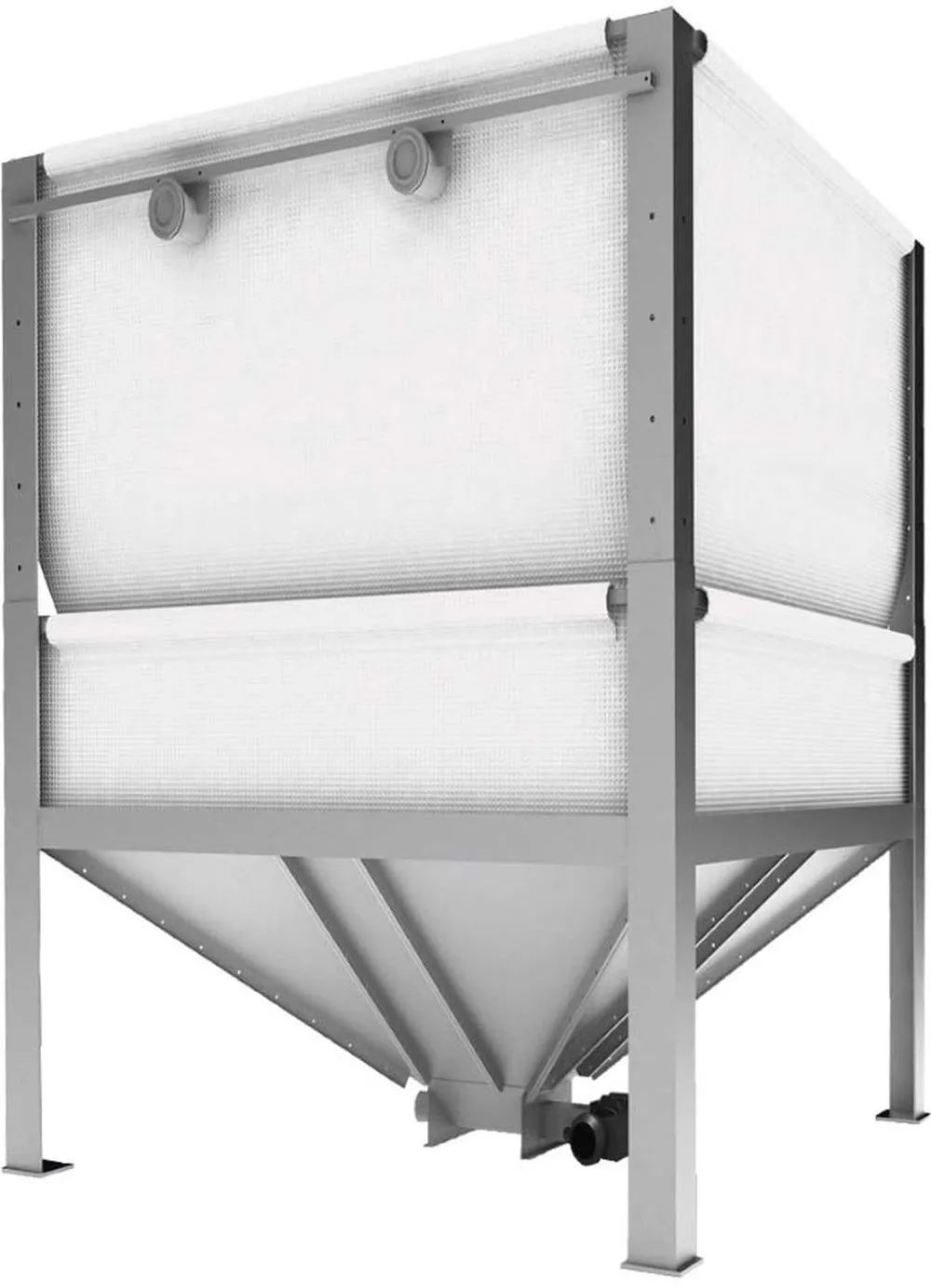 ETA box 25 Speed Pelletssilo 2500x2500mm Hoehe variabel 1800-2500 mm 3,9-6,7 to - 12302-03