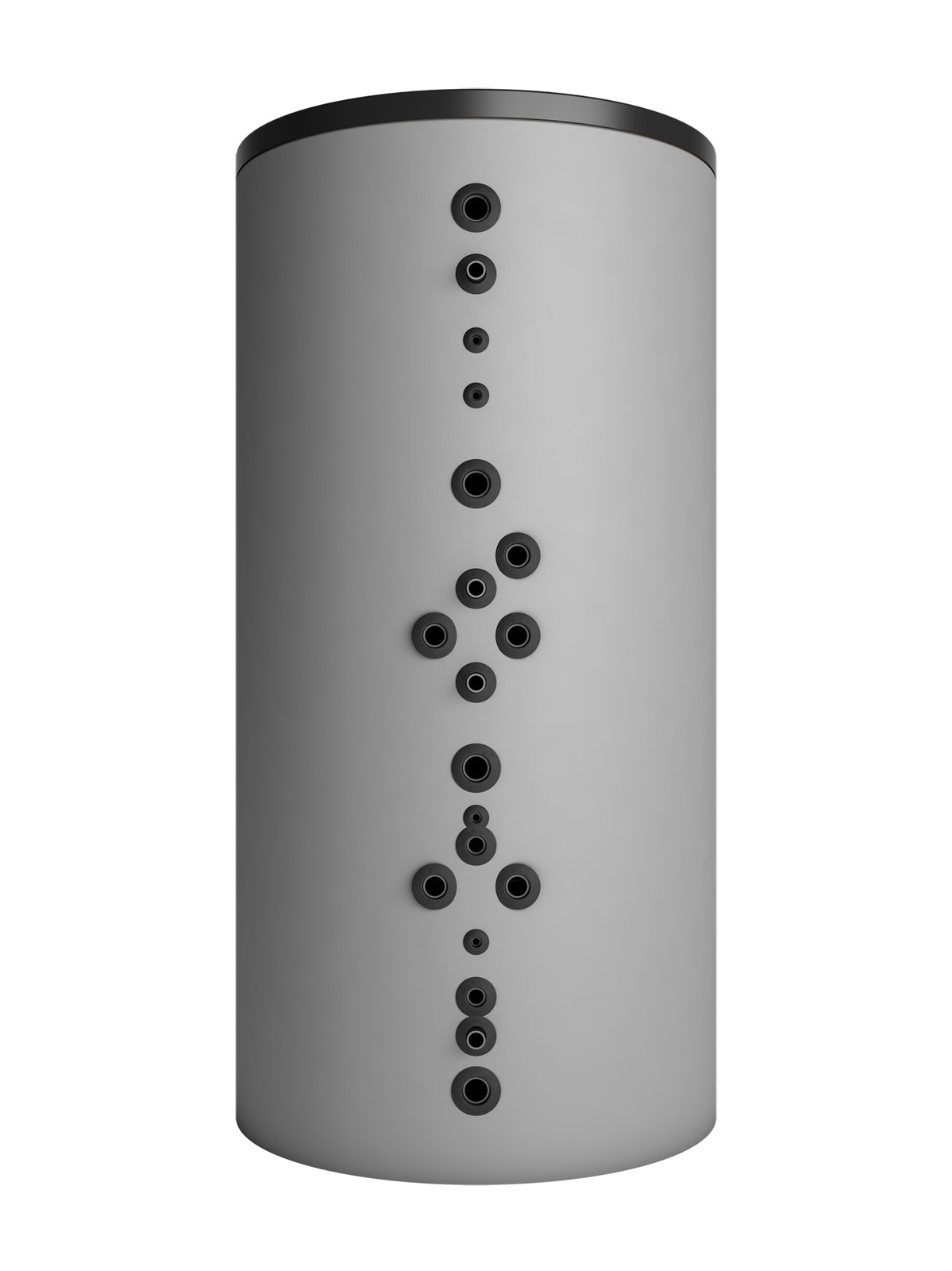 NOVELAN Multifunkt.-Brauch-WW-Speicher 1000 l Solar, 990x2140 mm, silbergrau - 15039901